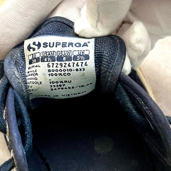 Superga 2750 Cotu Classic Lowtop Sneakers,Navy (Style: S000010-933),Size EU36/6 - Picture 10 of 10